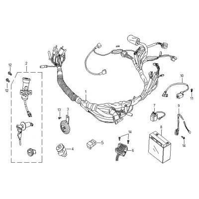 Elsystem  - LÅS - Batteri - CDI